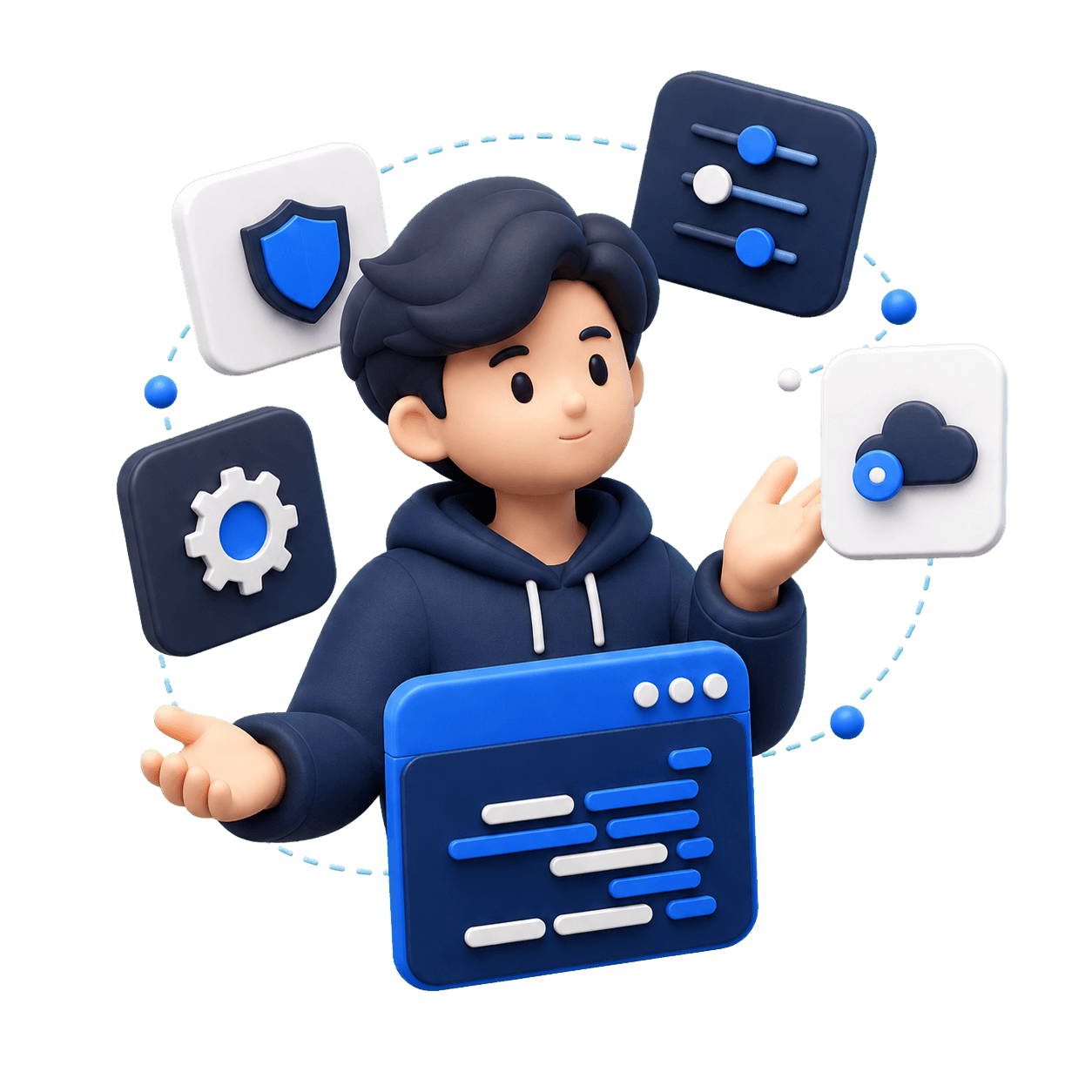 3D 캐릭터 · 개발자
